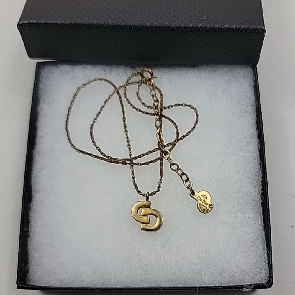 Gold Pendant Christian Dior Necklace - Picture 7 of 9